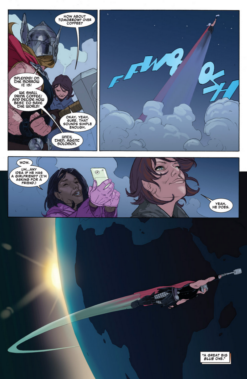 Illustration for article titled The New Female Thor Continues an Excellent Run of Thunder God Comics
